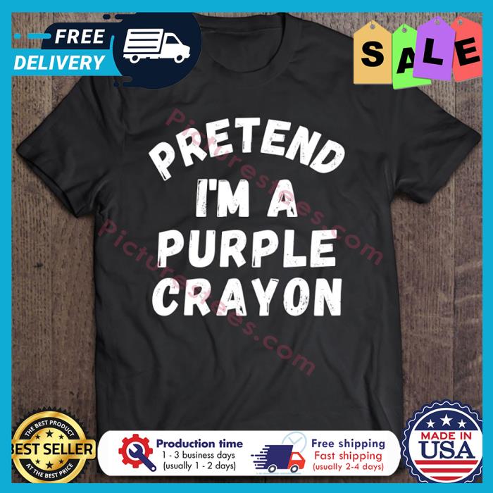 Pretend Purple Crayon Halloween shirt