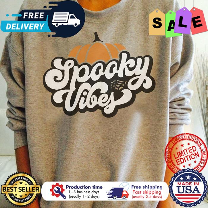 Pumpkin spooky vibes halloween shirt