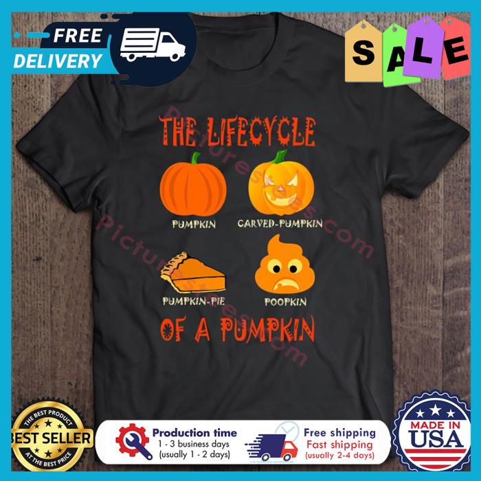 Pumpkin the lifecycle of a pumpkin halloween shirt