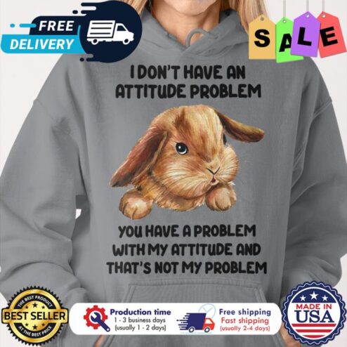 Rabbit I dont have an attitude problem you have a problem with my attitude and thats not my problem shirt