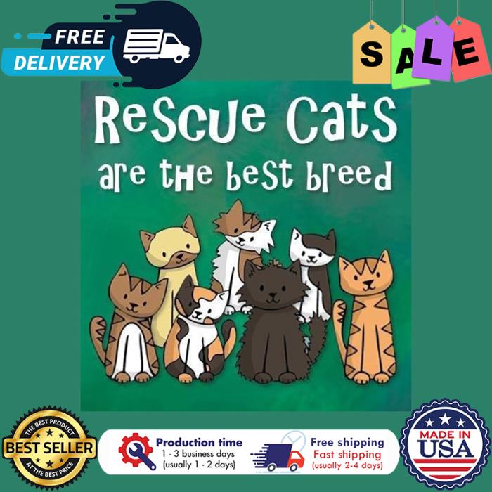 Rescue cats are the best breed shirt