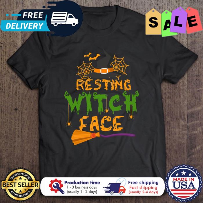 Resting witch face halloween shirt