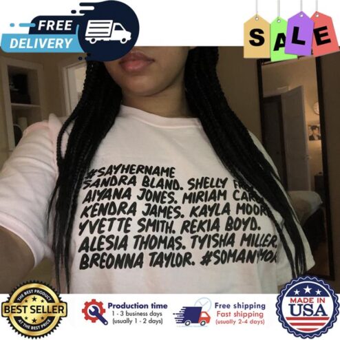 Say her name sandra bland shelly from aiyana jones shirt