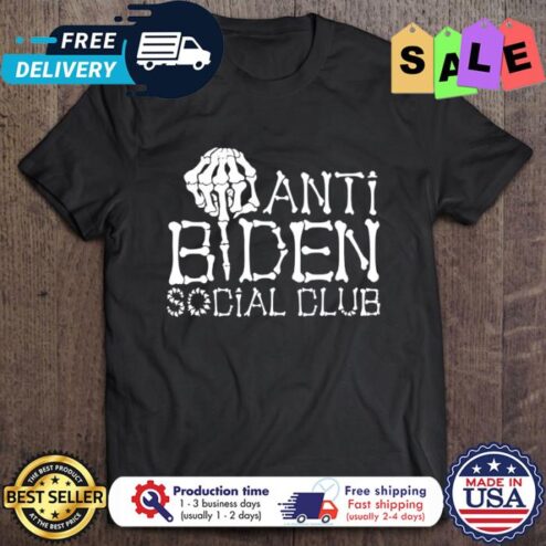 Skeleton Anti Biden Social Club halloween shirt