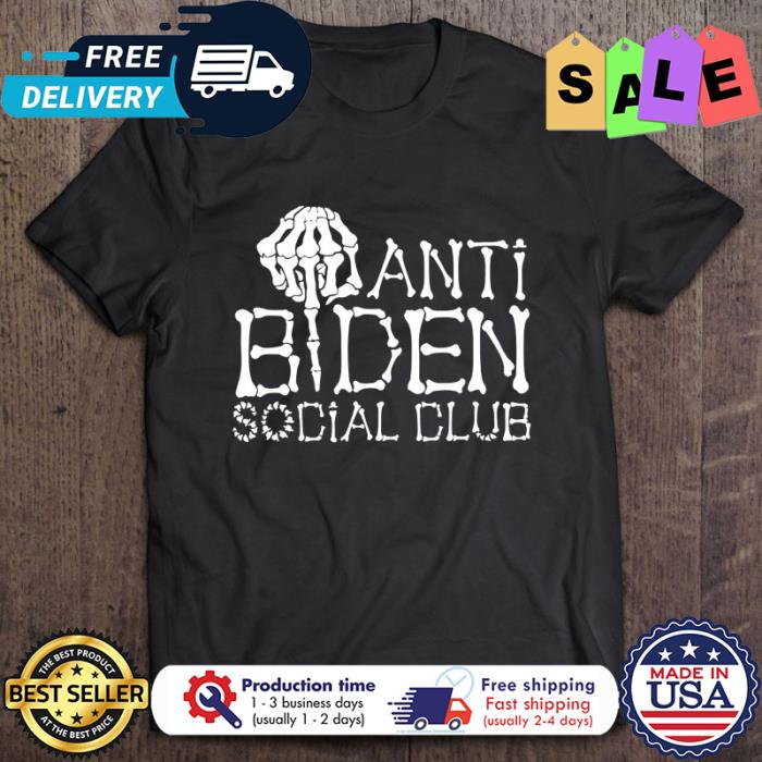 Skeleton Anti Biden Social Club halloween shirt