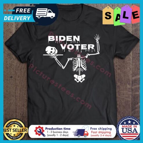 Skeleton Biden Voter halloween shirt