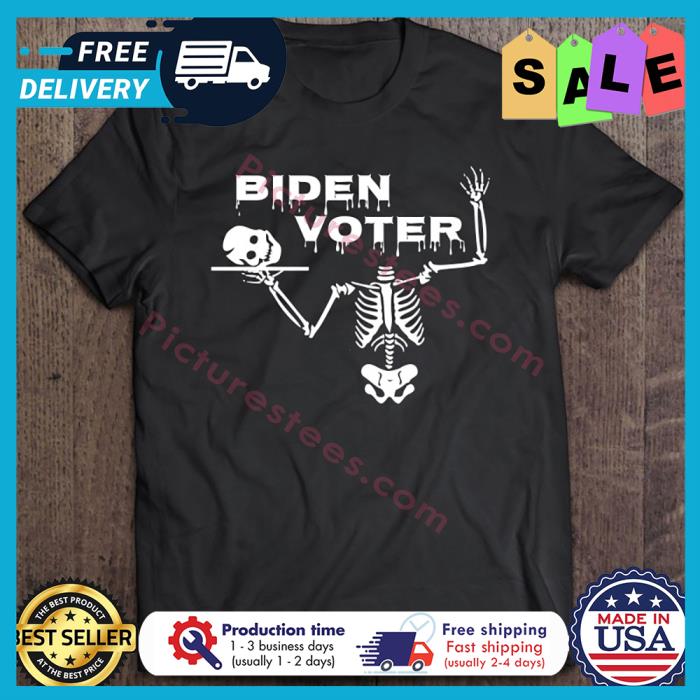 Skeleton Biden Voter halloween shirt