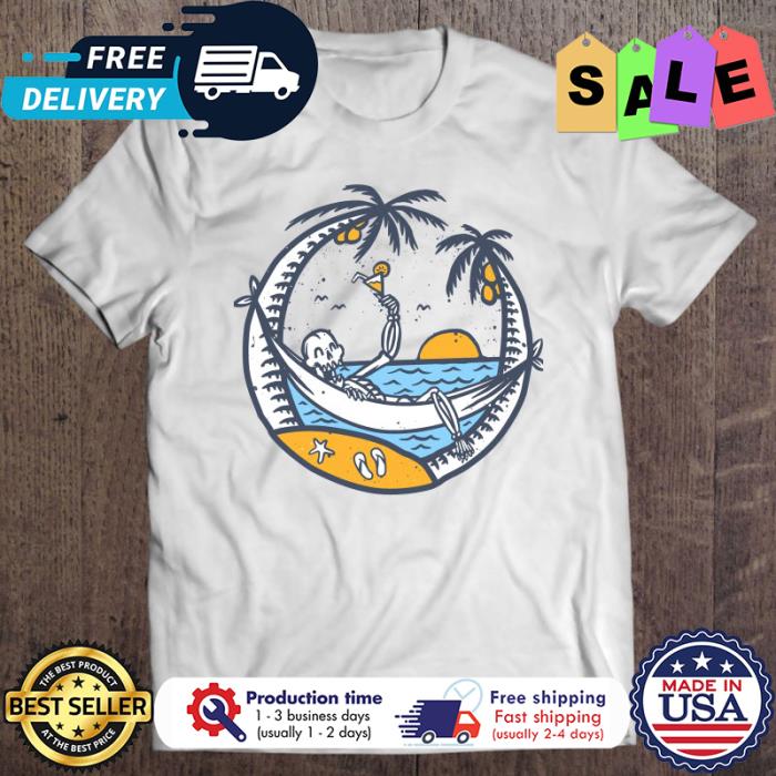 Skeleton summer halloween shirt