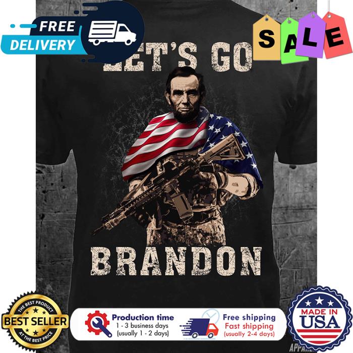 Soldier lets go brandon american flag shirt