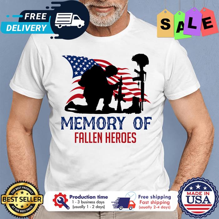 Soldier memory of fallen heroes american flag shirt