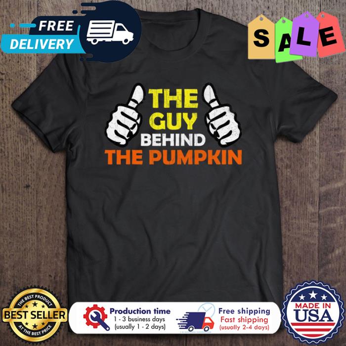 The guy behind the pumpkin halloween shirt