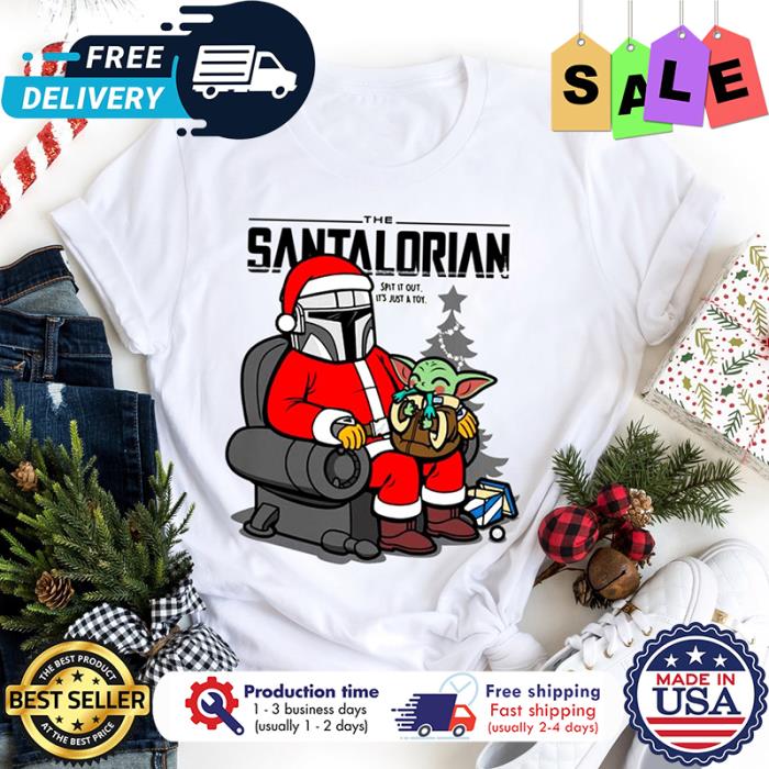 The santalorian baby yoda spit it out its just a toy christmas shirt
