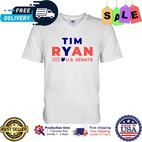 Tim Ryan US senate american flag shirt