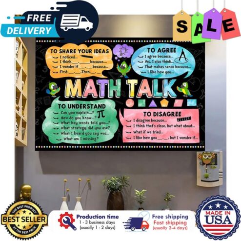 To share your ideas to agree math talk to understand to disagree poster