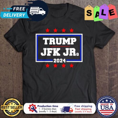 Trump JFK JR 2024 american flag shirt