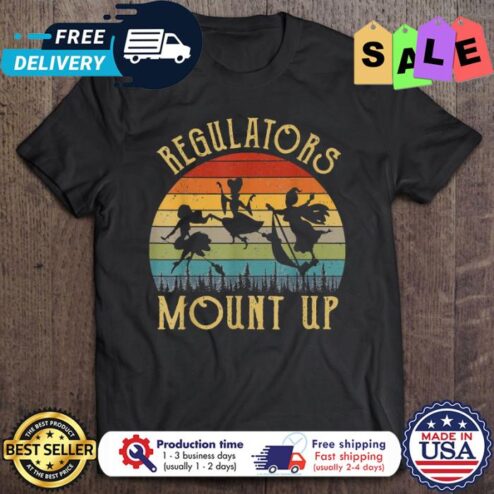 Witchs regulators mount up vintage halloween shirt