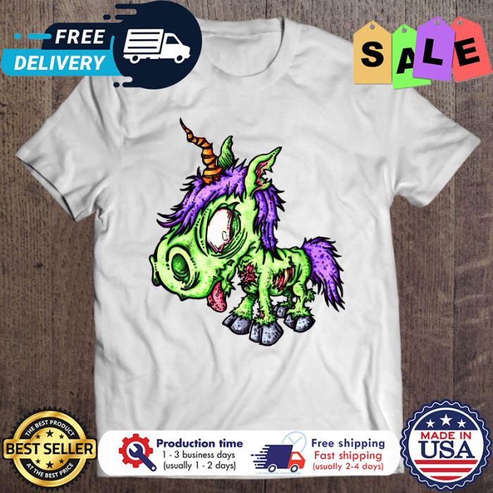 Zombie Unicorn halloween shirt