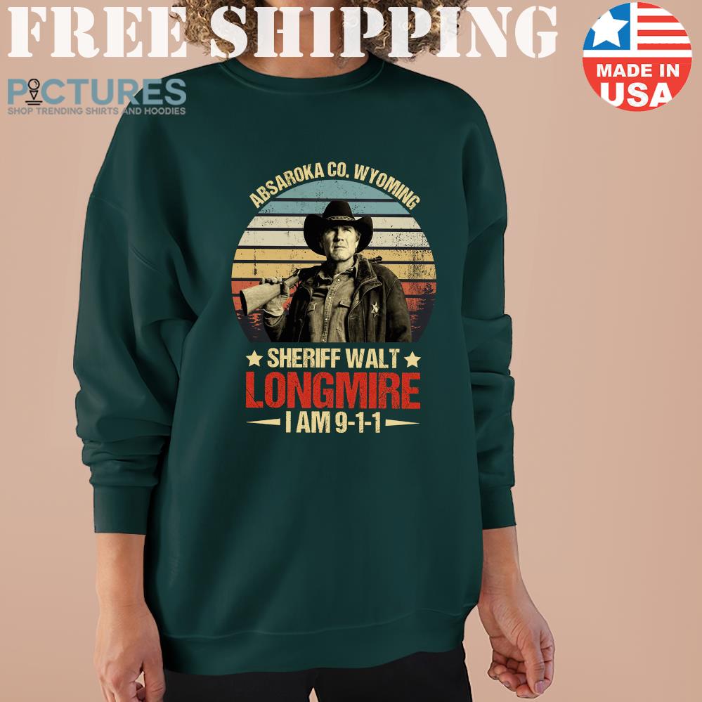 Absaroka Co Wyoming Sheriff Walt Longmire I Am 911 Vintage Walt Longmire Movie Sweater
