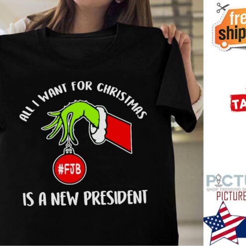 All I want for Christmas is a new President Grinch FJB Let's Go Brandon Fuck Joe Biden shirt