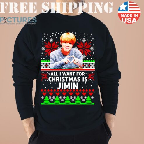 All I Want For Christmas Jimin Ugly Shirt