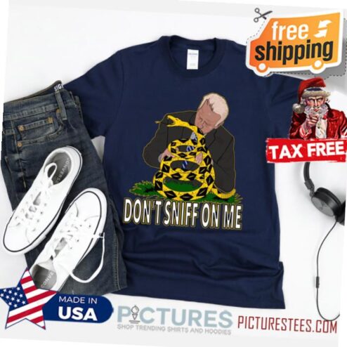 Anti Biden Don't Sniff On Me Funny Republican Conservative T-Shirt Gadsden Snake, Anti Democrat, Anti Liberal, Patriotic Unisex Shirt Gift