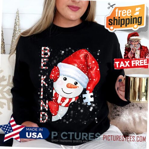 Be Kind Snowman Santa Hat Christmas Shirt, Funny Santa Christmas Shirt, Funny Christmas Shirt, Christmas Gift