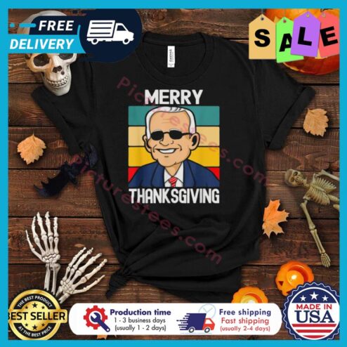 Biden merry thanksgiving retro vintage shirt