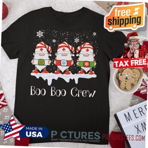 Boo Boo Crew Nurse Christmas Gnomes PNG File For Sublimation