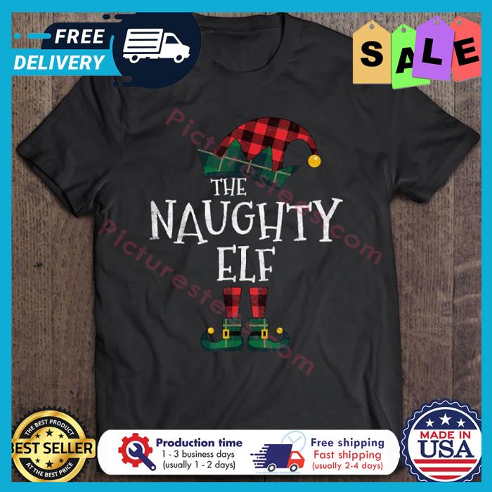 Buffalo Palid The Naughty Elf Christmas shirt