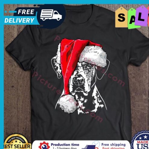 Catahoula Leopard Dog Santa Christmas shirt