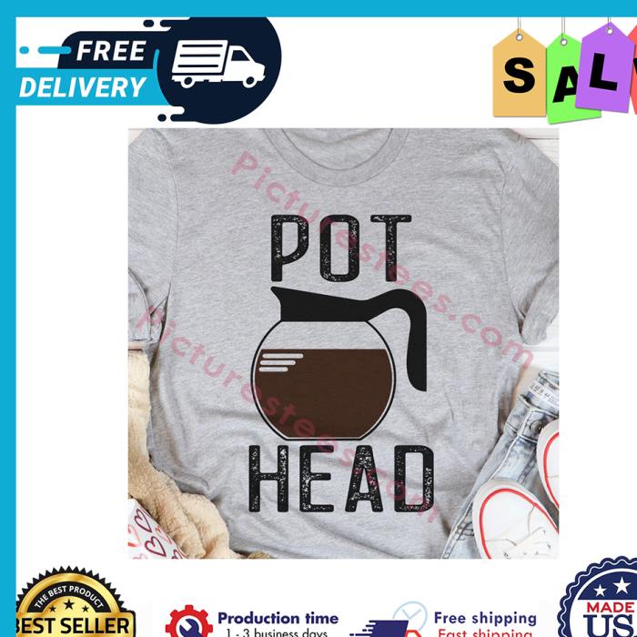Coffee pot head shirt