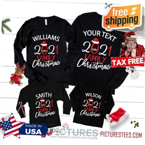 Custom Family Christmas Shirts, Family Christmas Pajamas, Christmas Shirts, Christmas Shirts For Family, Family Christmas Crew 2021