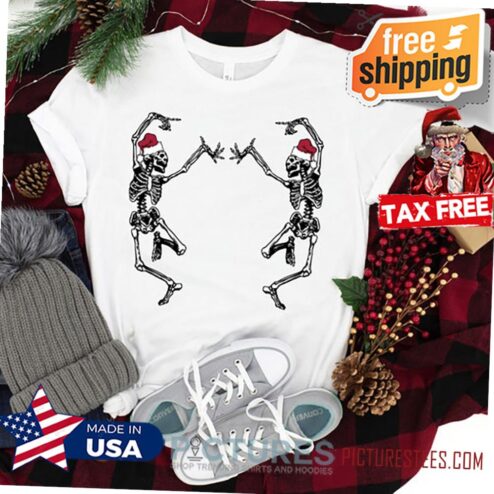 Dancing Skeleton Shirt, Christmas Skeleton Shirt, Christmas Shirt, Holiday Shirt, Dancing Skeleton, Christmas Gift