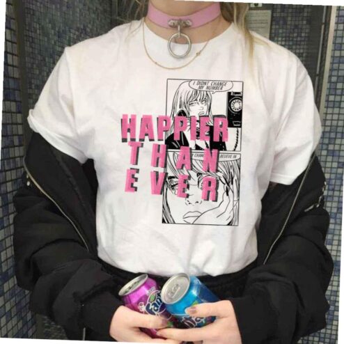 Didn’t Change My Number Anime Style Billie Eilish Merch T-shirt
