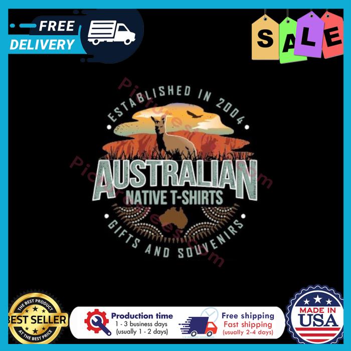 Established in 2004 australian native gifts and souvenirs shirt
