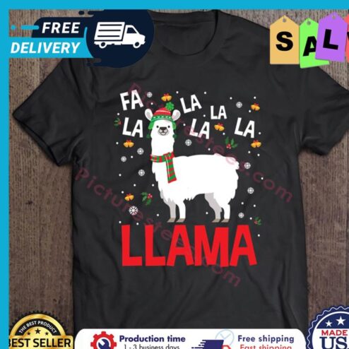 Fa La La Llama Cute Christmas shirt