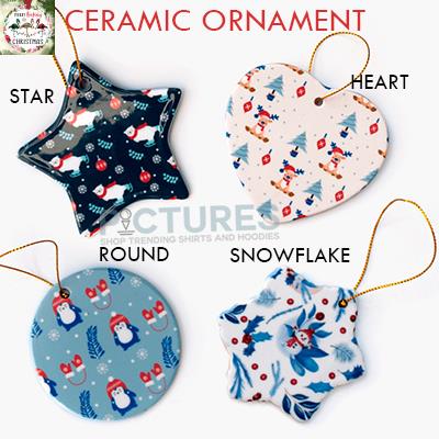 Flamingo plaid santa merry flocking christmas ornament Ceramic Flamingo plaid santa merry flocking christmas ornament Ceramic