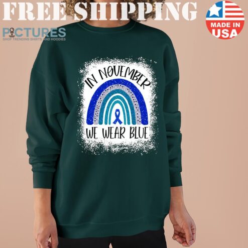 In november we wear blue Diabetes Awareness Sweater