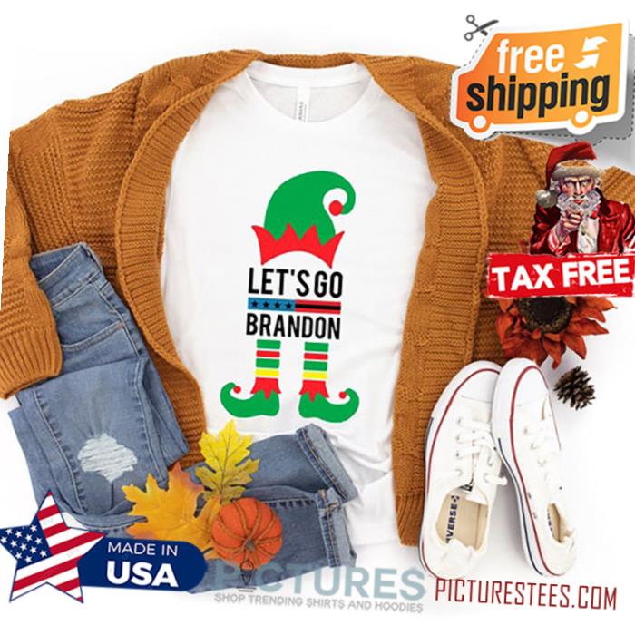 Funny Elf Let's Go Brandon Shirt, Christmas Brandon Shirt, Elf Shirt, Christmas Gift, FJB Shirt, Christmas Tshirt, Biden Christmas