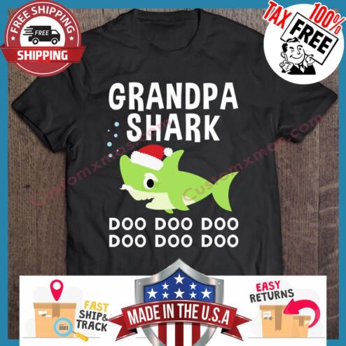 Grandpa Shark Doo Doo Christmas Shirt