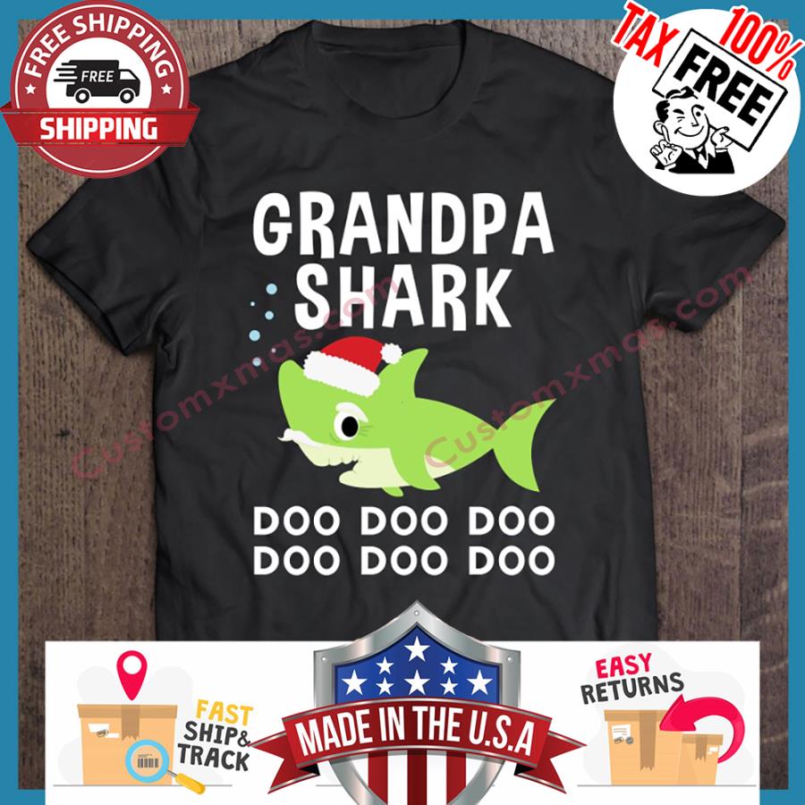 Grandpa Shark Doo Doo Christmas Shirt