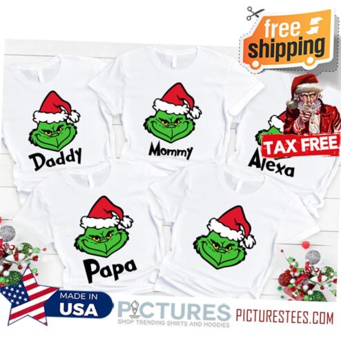 Grinch Christmas Shirt, Christmas shirt, Personalized Grinch Family Christmas Shirt, Personalized Christmas Shirt