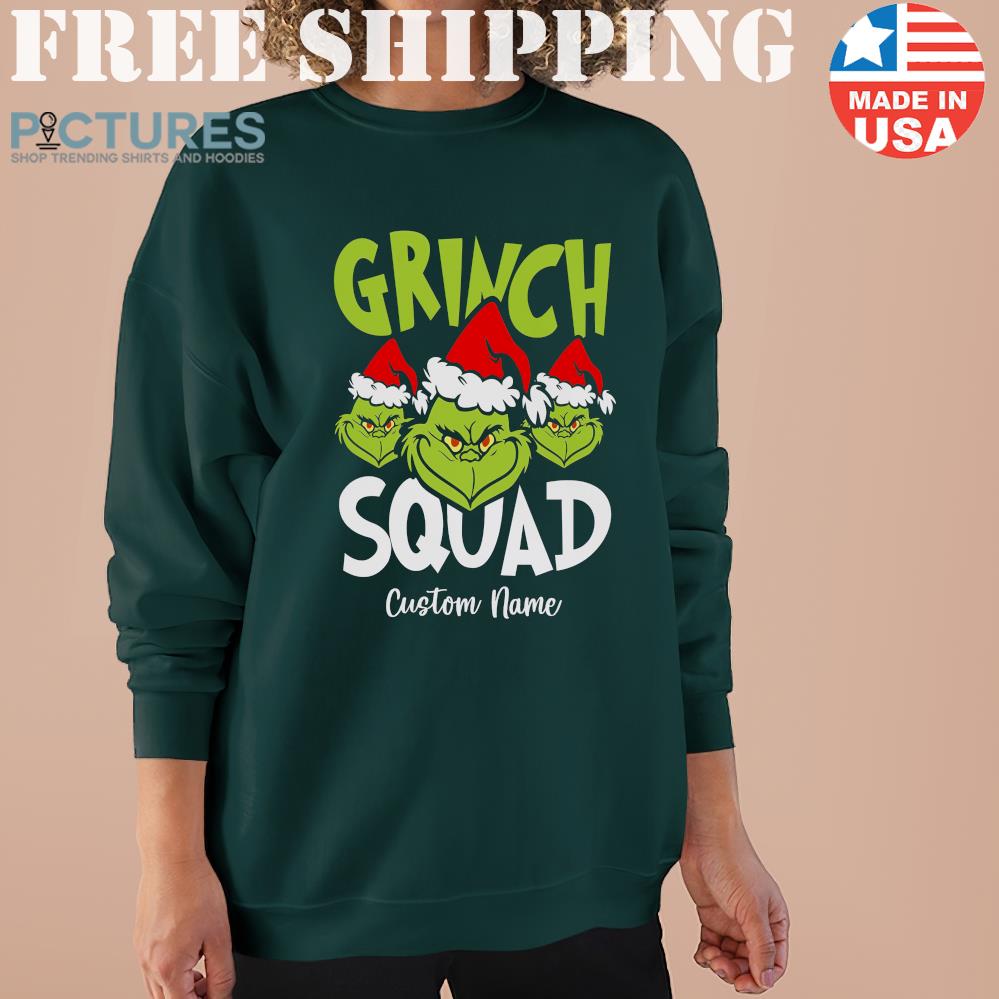 Grinch Squad 2021 Customnized name Sweater