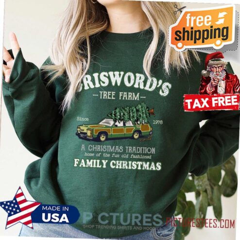 Griswold's Tree Farm Christmas Vintage Shirt, Griswold's Christmas Shirt, Family Christmas Matching, Christmas Truck Tree Farm Hoodie