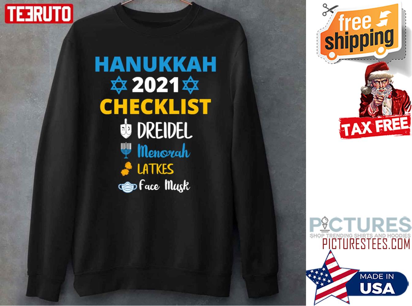 Hanukkah 2021 Checklist Sweater