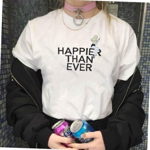 Happier Than Ever Billie Eilish Merch T-shirt