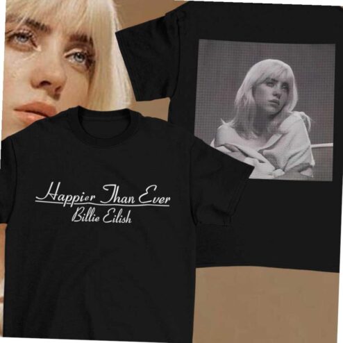Happier Than Ever Billie Eilish Merch Two Sides T-shirt