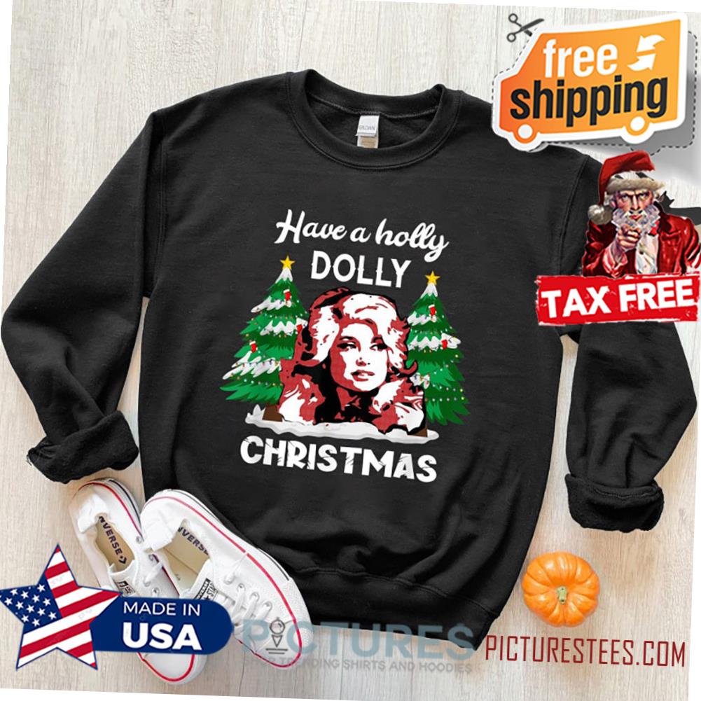 Have A Holly Dolly Christmas Shirt, Vintage Parton Xmas Sweater, Christmas Vibes Shirts, Joyful Christmas Tee, Gift For Family, Matching Tee
