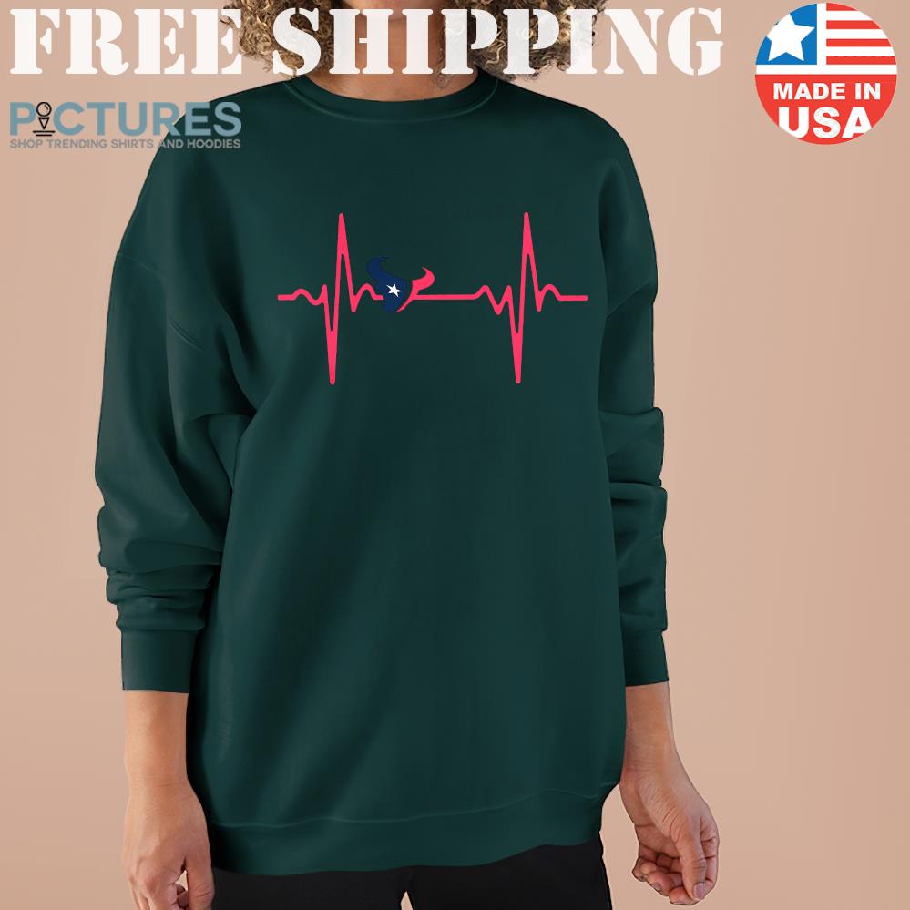 Houston Texans Heartbeat American Football Team Sweater