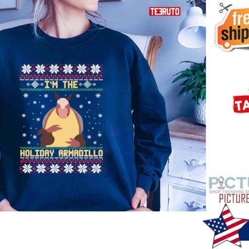 I am The Holiday Armadillo Funny Christmas Happy Hanukkah Sweater